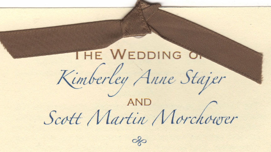 Wedding invitation ceremony announcement